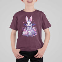 Cute Spooky Easter Bunny T Shirt For Kid Pastel Goth Rabbit Gift