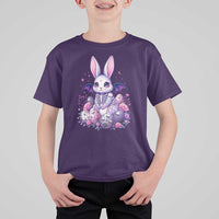 Cute Spooky Easter Bunny T Shirt For Kid Pastel Goth Rabbit Gift