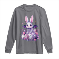 Cute Spooky Easter Bunny Long Sleeve Shirt Pastel Goth Rabbit Gift