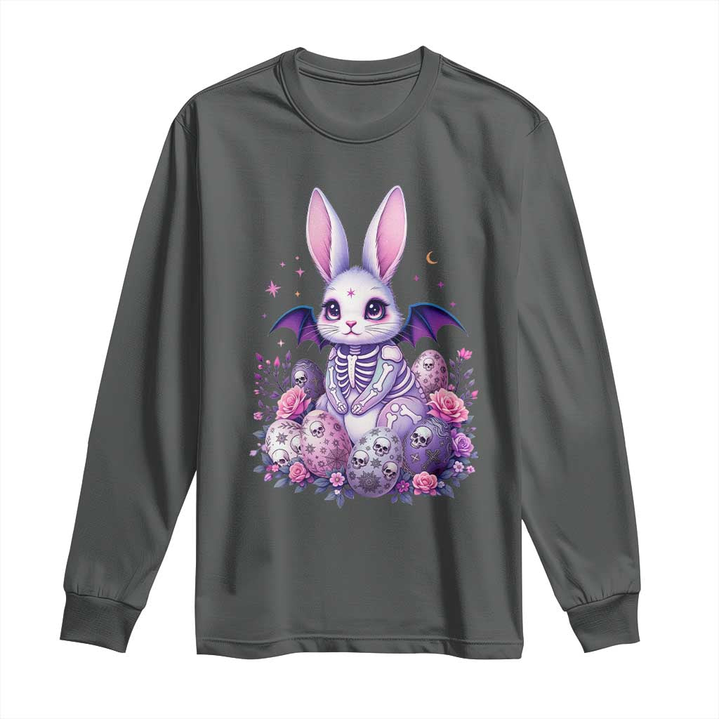 Cute Spooky Easter Bunny Long Sleeve Shirt Pastel Goth Rabbit Gift