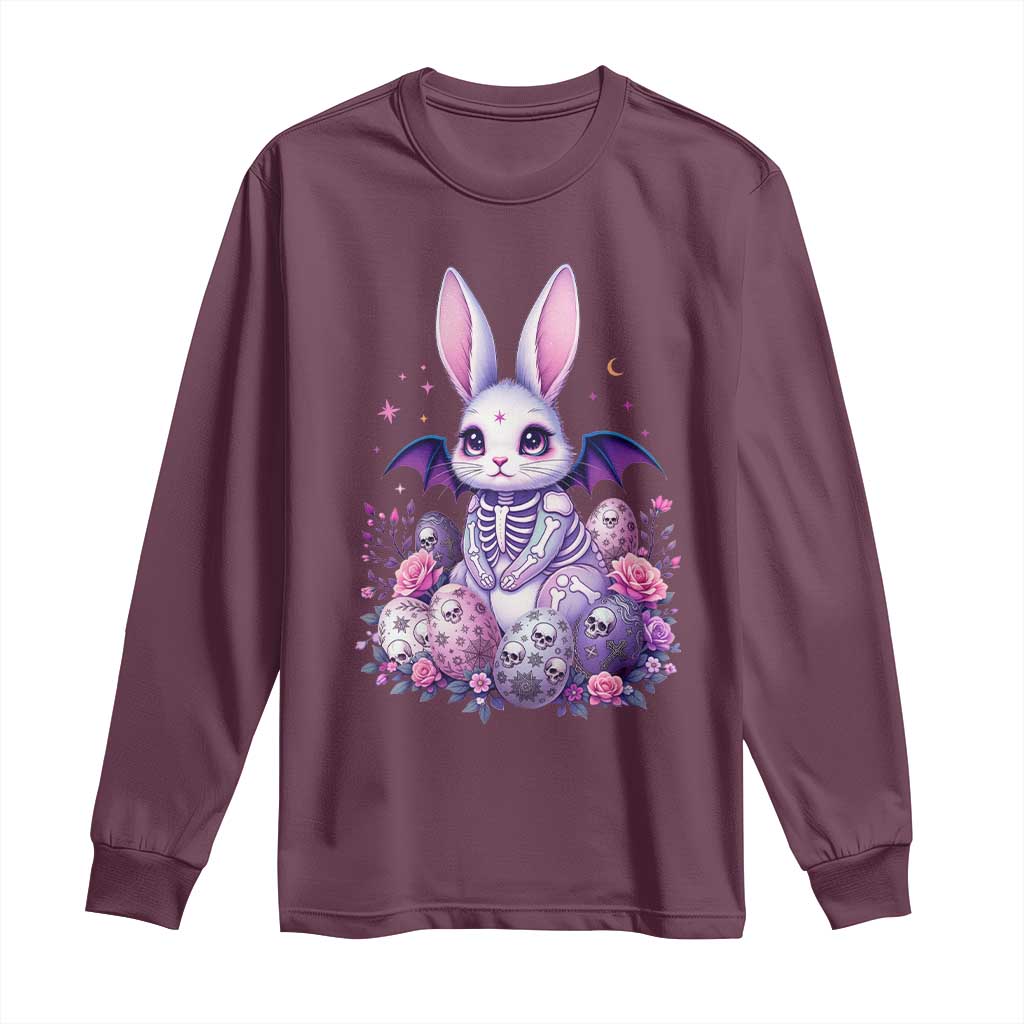 Cute Spooky Easter Bunny Long Sleeve Shirt Pastel Goth Rabbit Gift