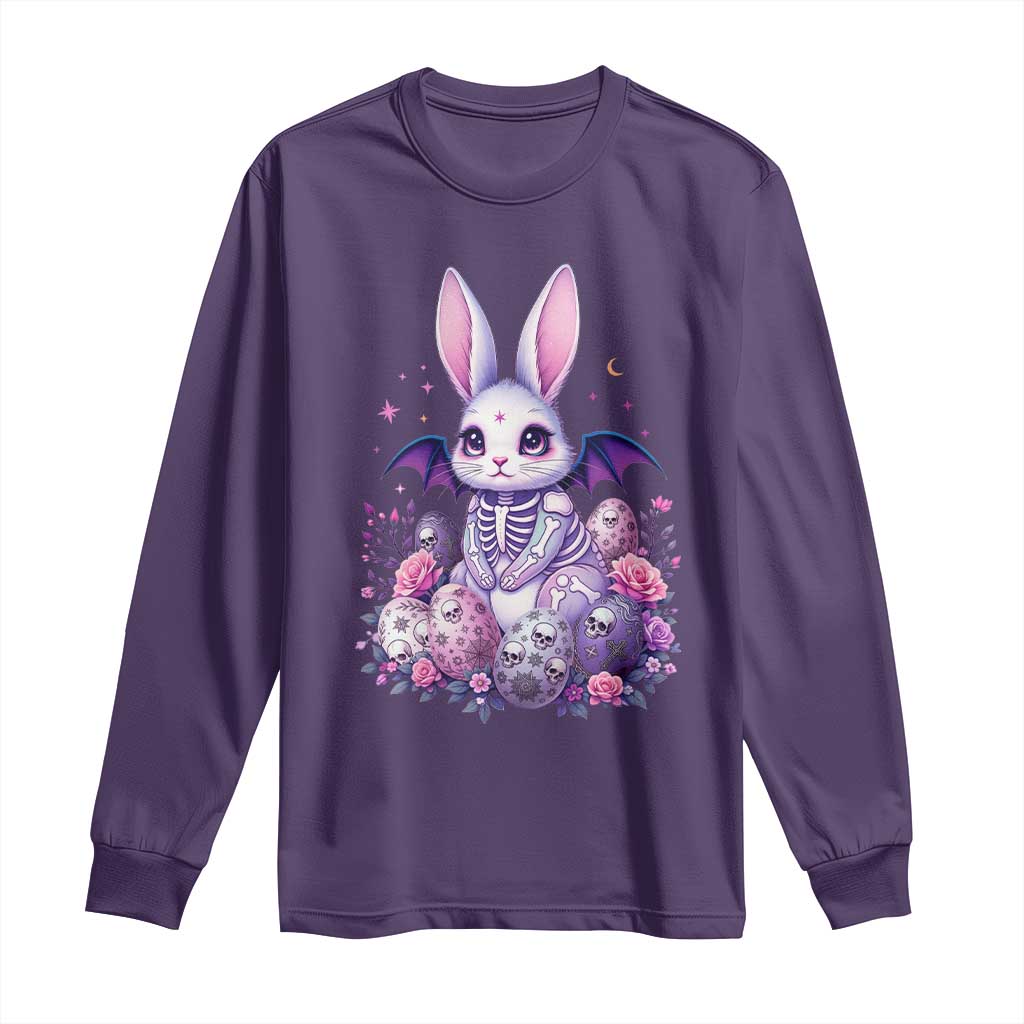 Cute Spooky Easter Bunny Long Sleeve Shirt Pastel Goth Rabbit Gift