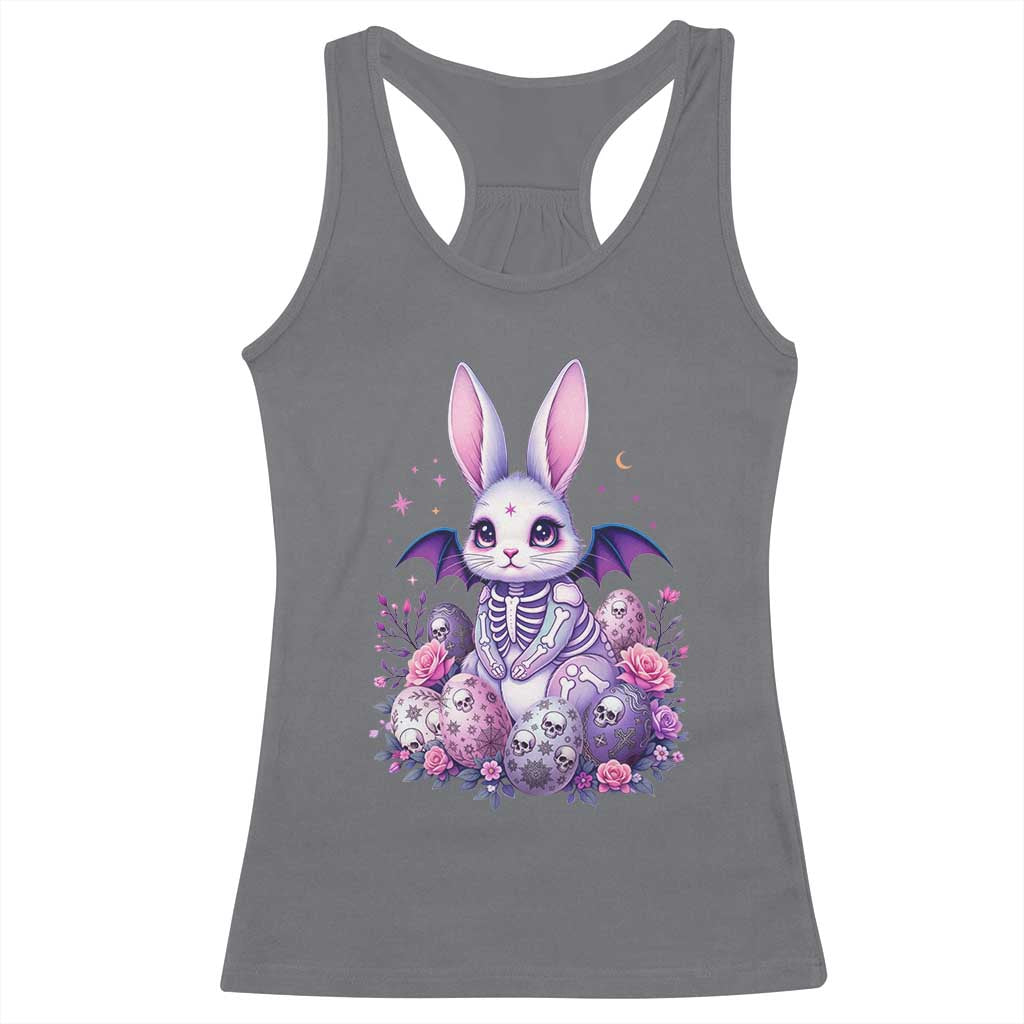 Cute Spooky Easter Bunny Racerback Tank Top Pastel Goth Rabbit Gift