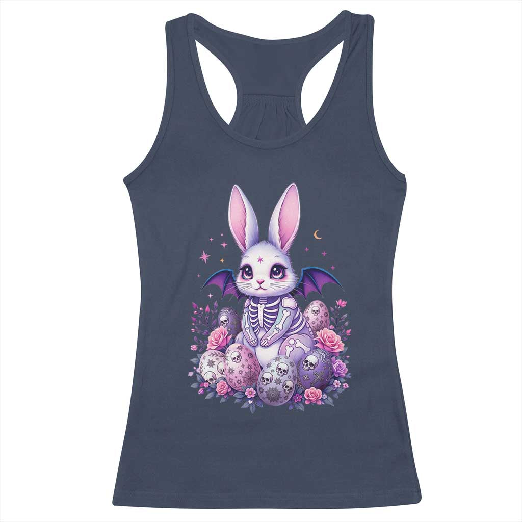 Cute Spooky Easter Bunny Racerback Tank Top Pastel Goth Rabbit Gift