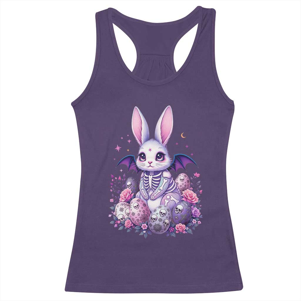 Cute Spooky Easter Bunny Racerback Tank Top Pastel Goth Rabbit Gift