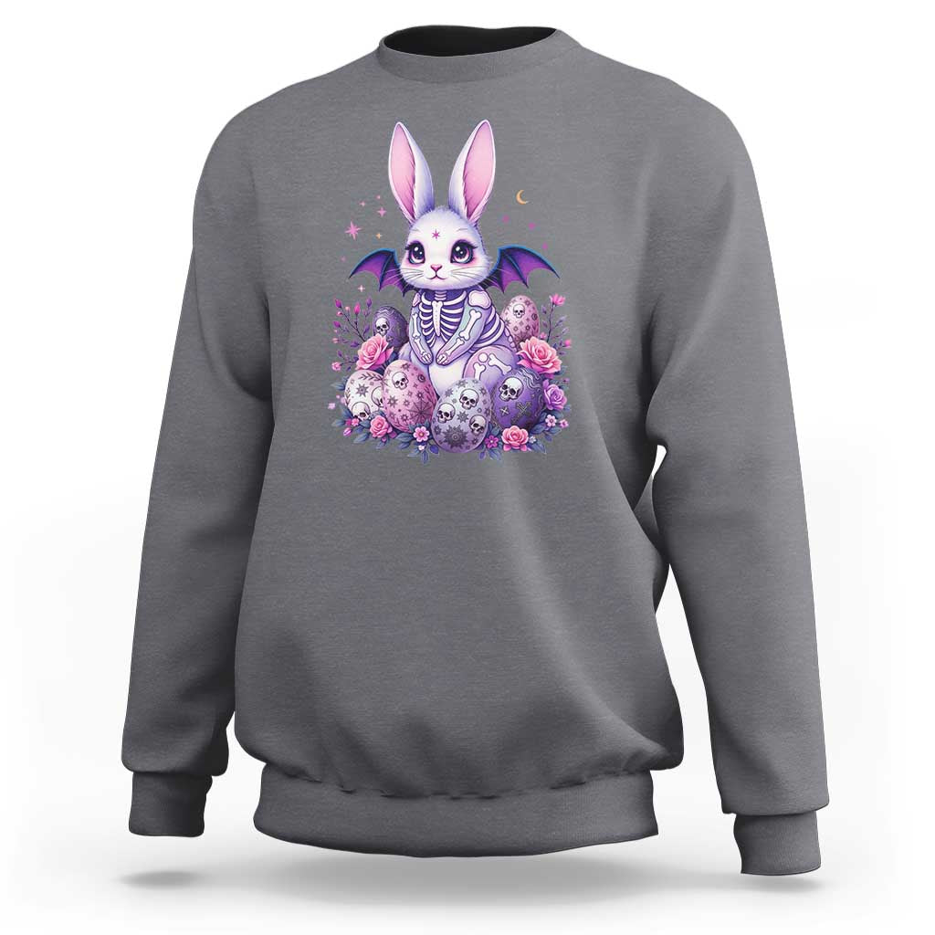 Cute Spooky Easter Bunny Sweatshirt Pastel Goth Rabbit Gift