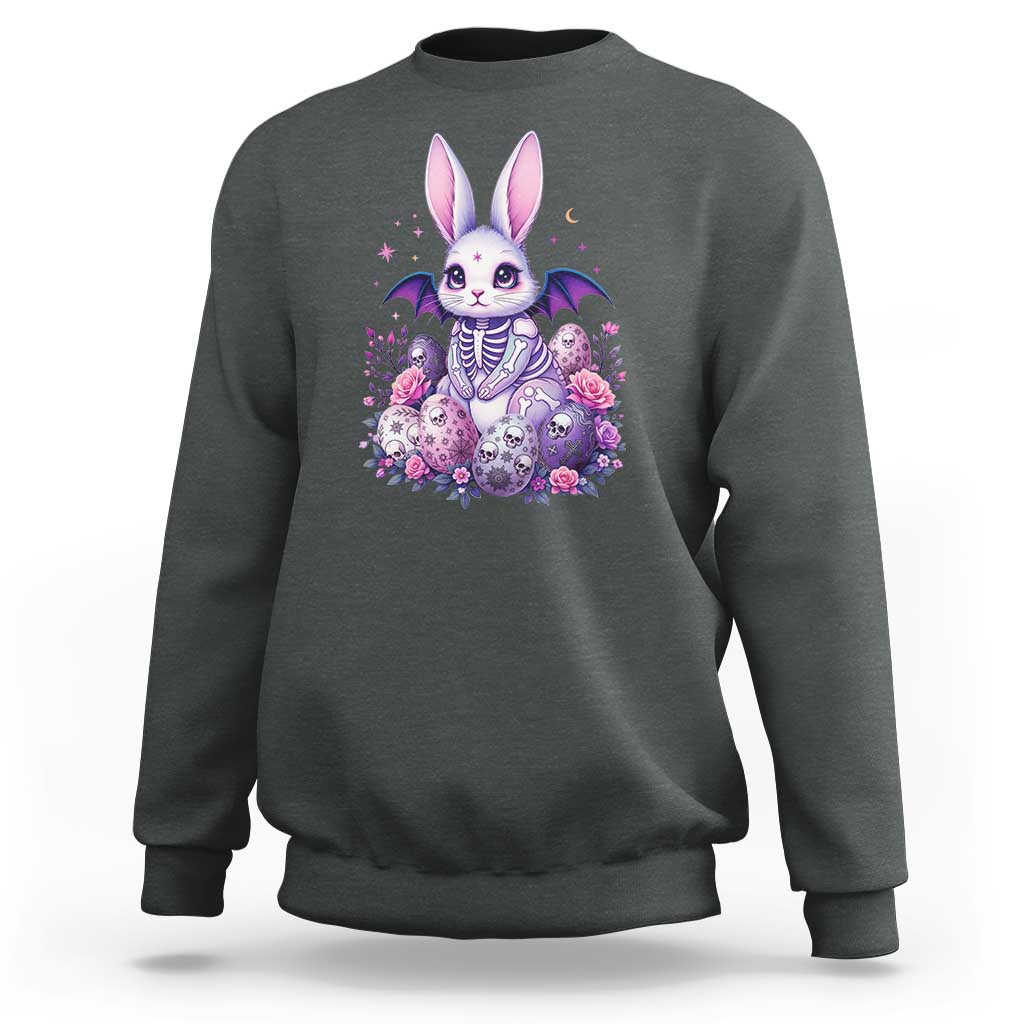 Cute Spooky Easter Bunny Sweatshirt Pastel Goth Rabbit Gift