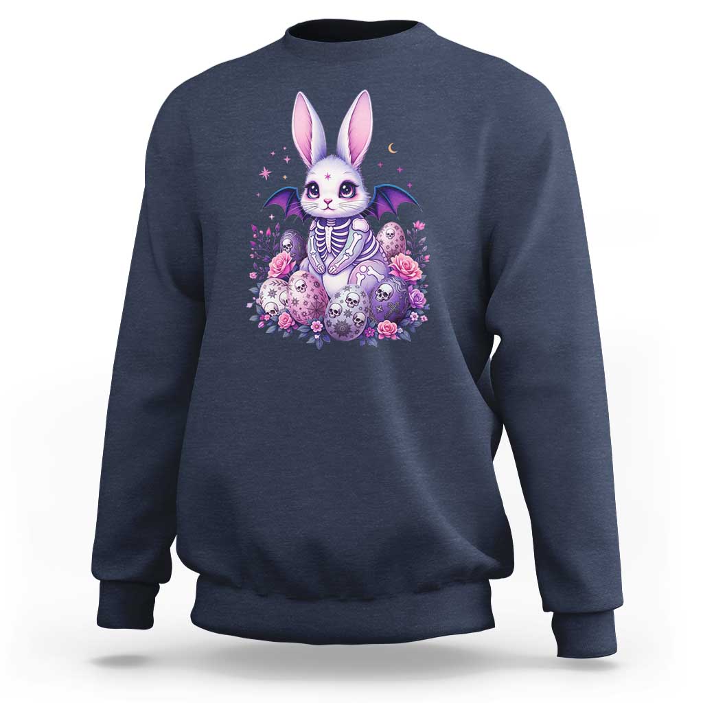 Cute Spooky Easter Bunny Sweatshirt Pastel Goth Rabbit Gift