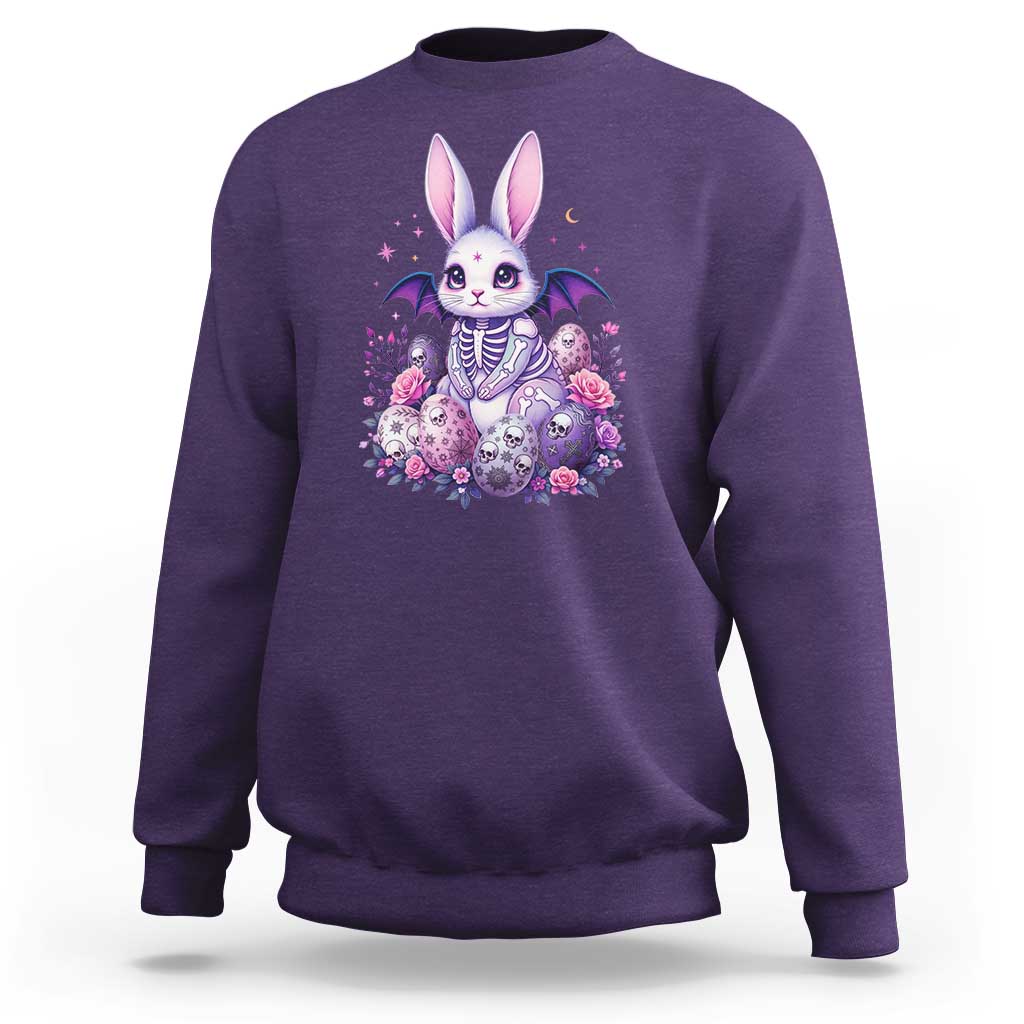 Cute Spooky Easter Bunny Sweatshirt Pastel Goth Rabbit Gift
