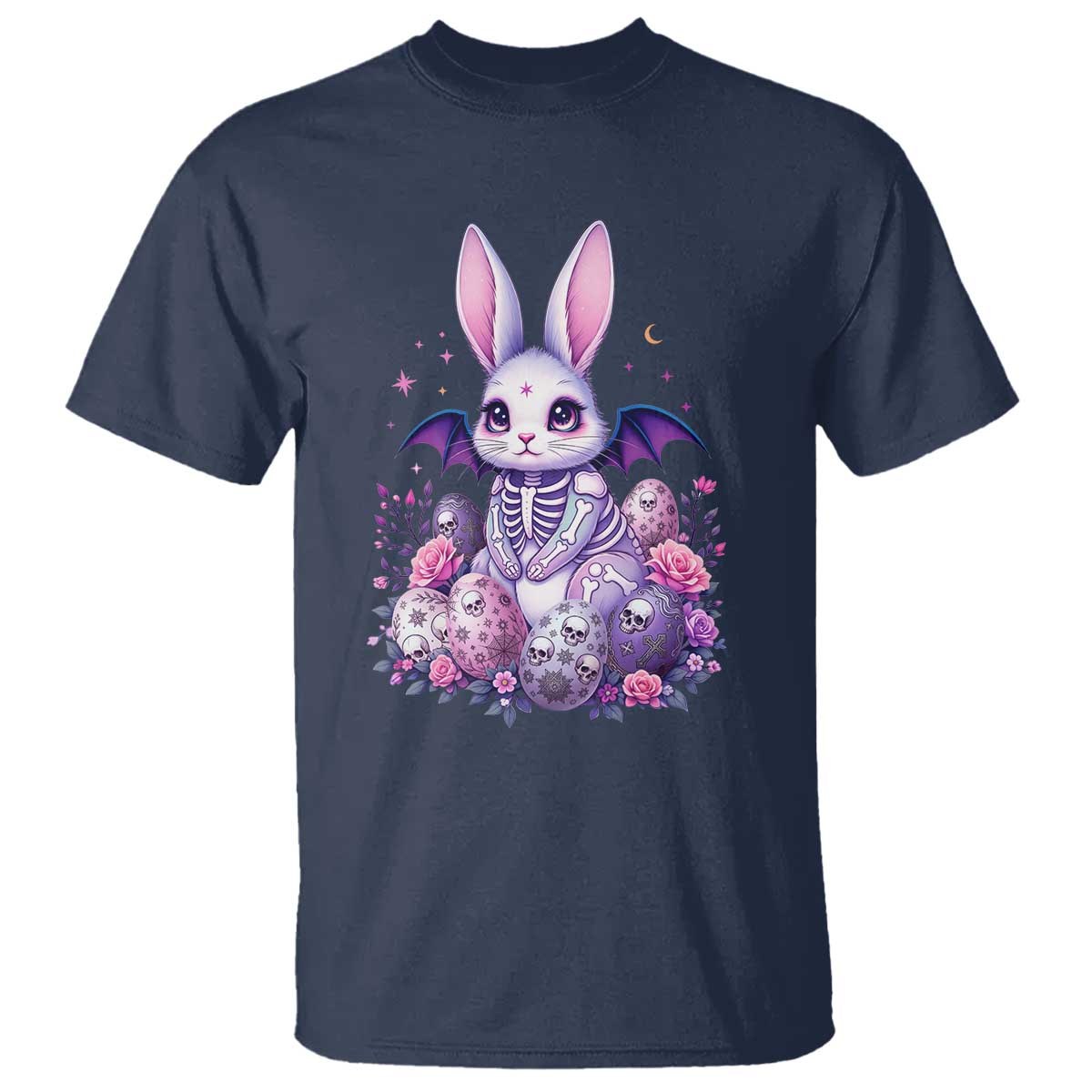Cute Spooky Easter Bunny T Shirt Pastel Goth Rabbit Gift