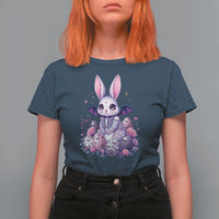 Cute Spooky Easter Bunny T Shirt For Women Pastel Goth Rabbit Gift