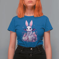 Cute Spooky Easter Bunny T Shirt For Women Pastel Goth Rabbit Gift