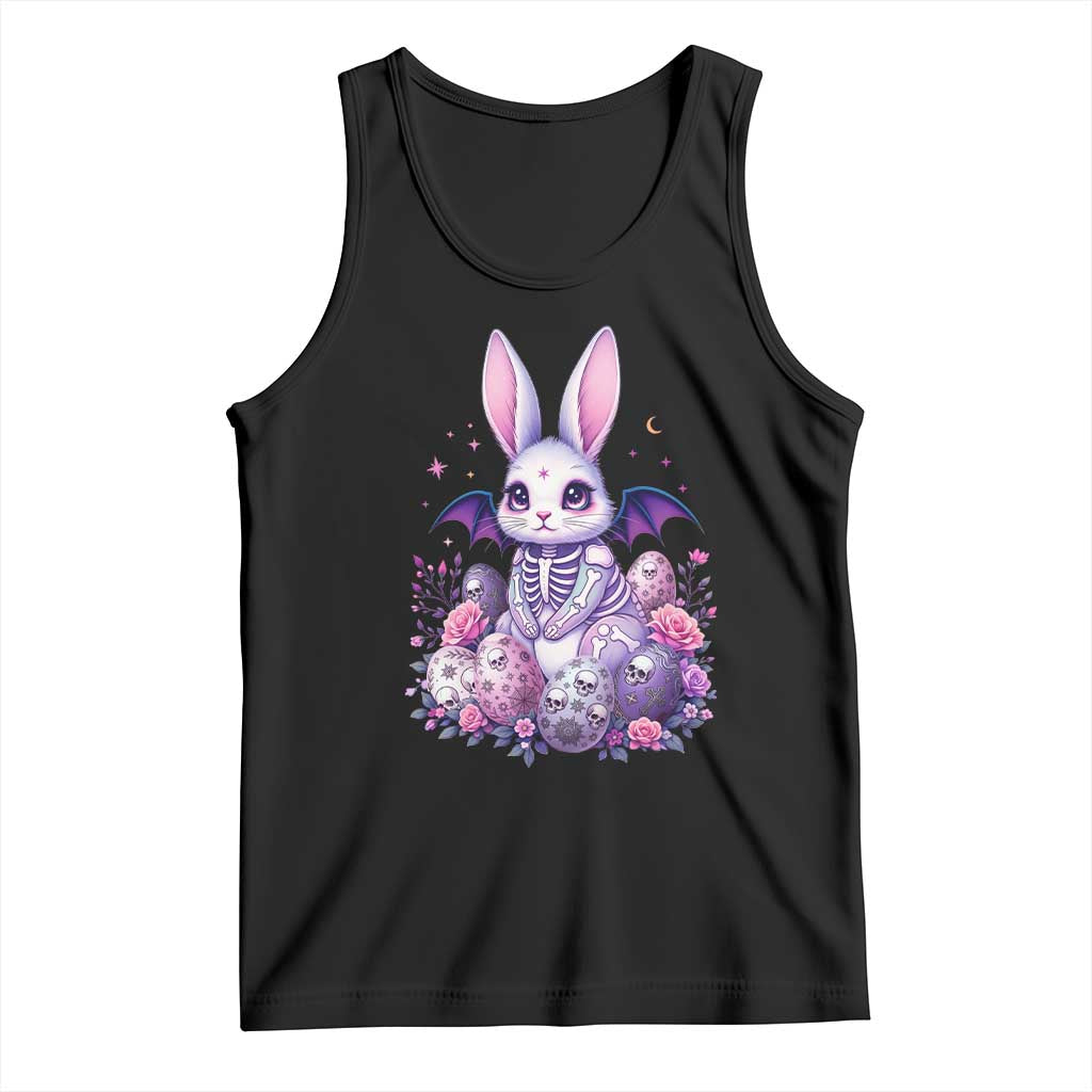 Cute Spooky Easter Bunny Tank Top Pastel Goth Rabbit Gift