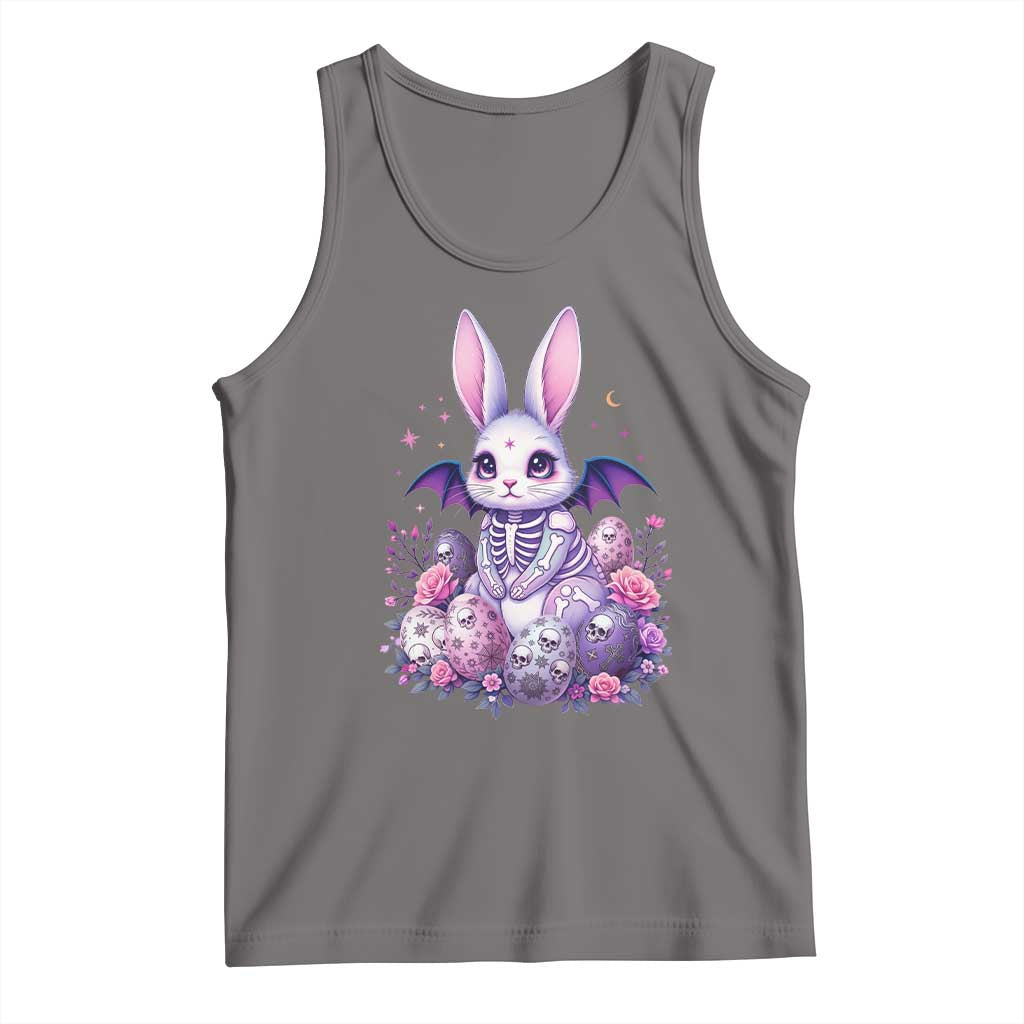 Cute Spooky Easter Bunny Tank Top Pastel Goth Rabbit Gift