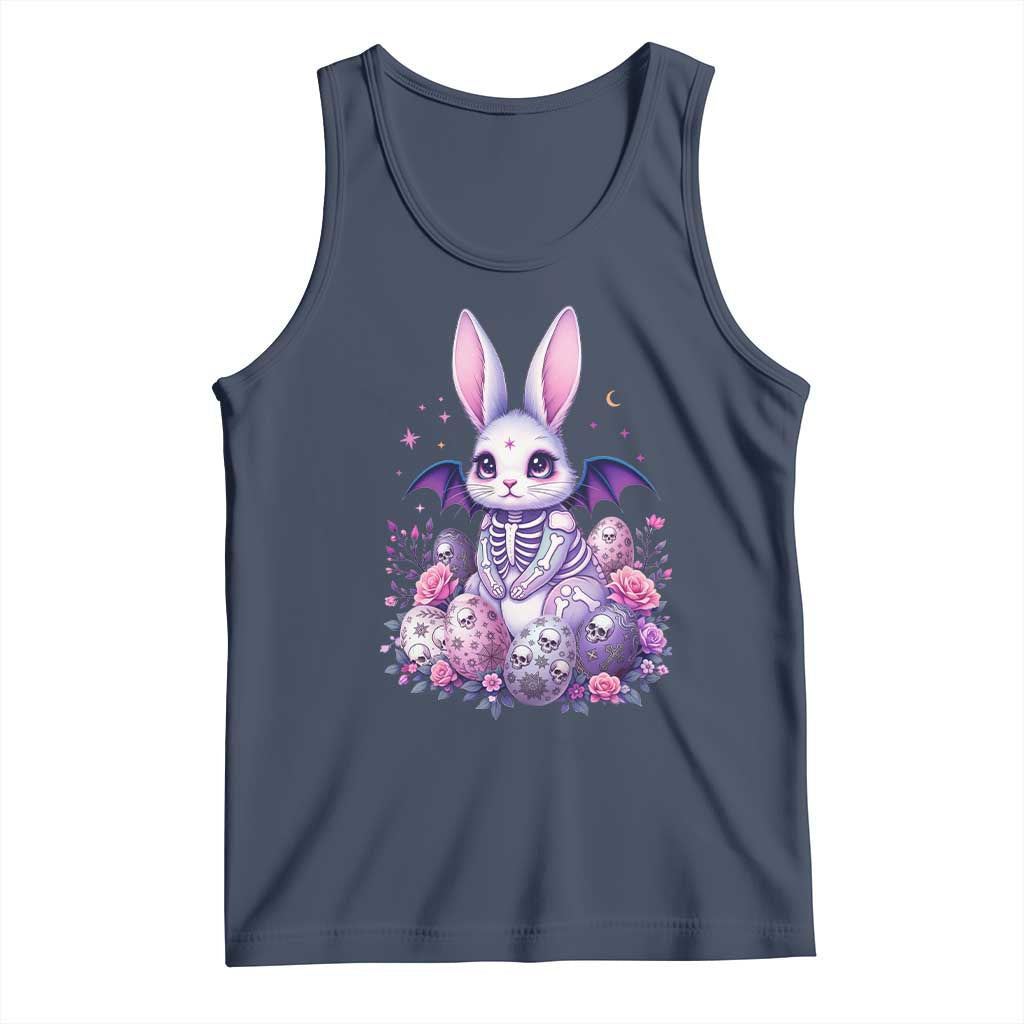 Cute Spooky Easter Bunny Tank Top Pastel Goth Rabbit Gift