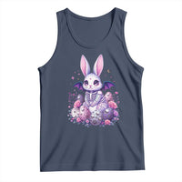 Cute Spooky Easter Bunny Tank Top Pastel Goth Rabbit Gift