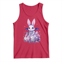 Cute Spooky Easter Bunny Tank Top Pastel Goth Rabbit Gift