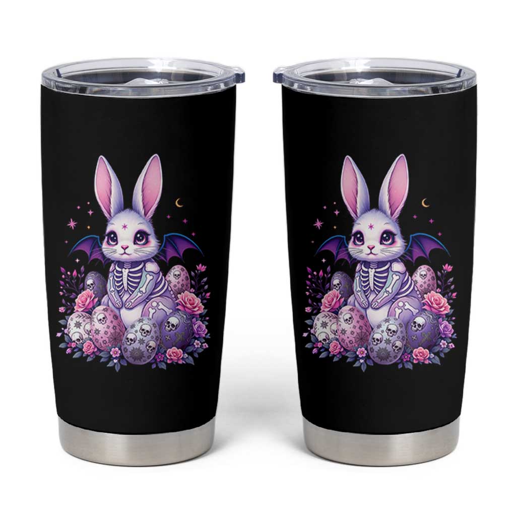 Cute Spooky Easter Bunny Tumbler Cup Pastel Goth Rabbit Gift