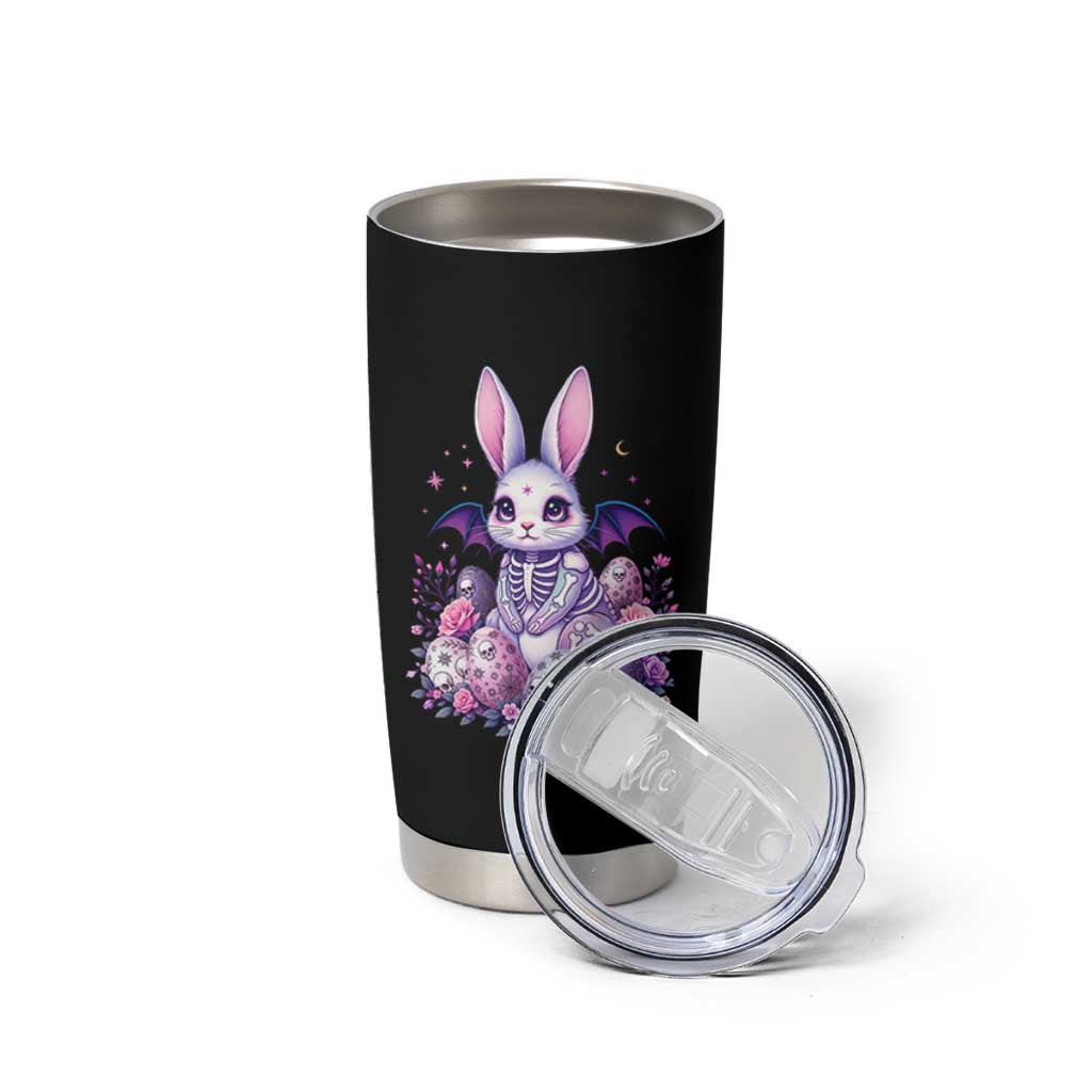 Cute Spooky Easter Bunny Tumbler Cup Pastel Goth Rabbit Gift
