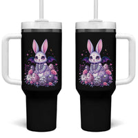 Cute Spooky Easter Bunny Tumbler With Handle Pastel Goth Rabbit Gift