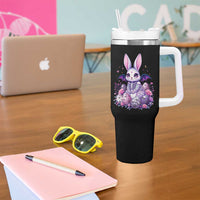 Cute Spooky Easter Bunny Tumbler With Handle Pastel Goth Rabbit Gift