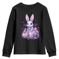 Cute Spooky Easter Bunny Youth Sweatshirt Pastel Goth Rabbit Gift