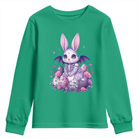 Cute Spooky Easter Bunny Youth Sweatshirt Pastel Goth Rabbit Gift
