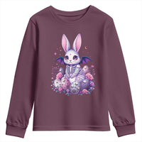 Cute Spooky Easter Bunny Youth Sweatshirt Pastel Goth Rabbit Gift