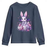 Cute Spooky Easter Bunny Youth Sweatshirt Pastel Goth Rabbit Gift