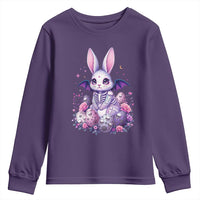 Cute Spooky Easter Bunny Youth Sweatshirt Pastel Goth Rabbit Gift