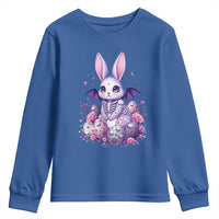 Cute Spooky Easter Bunny Youth Sweatshirt Pastel Goth Rabbit Gift
