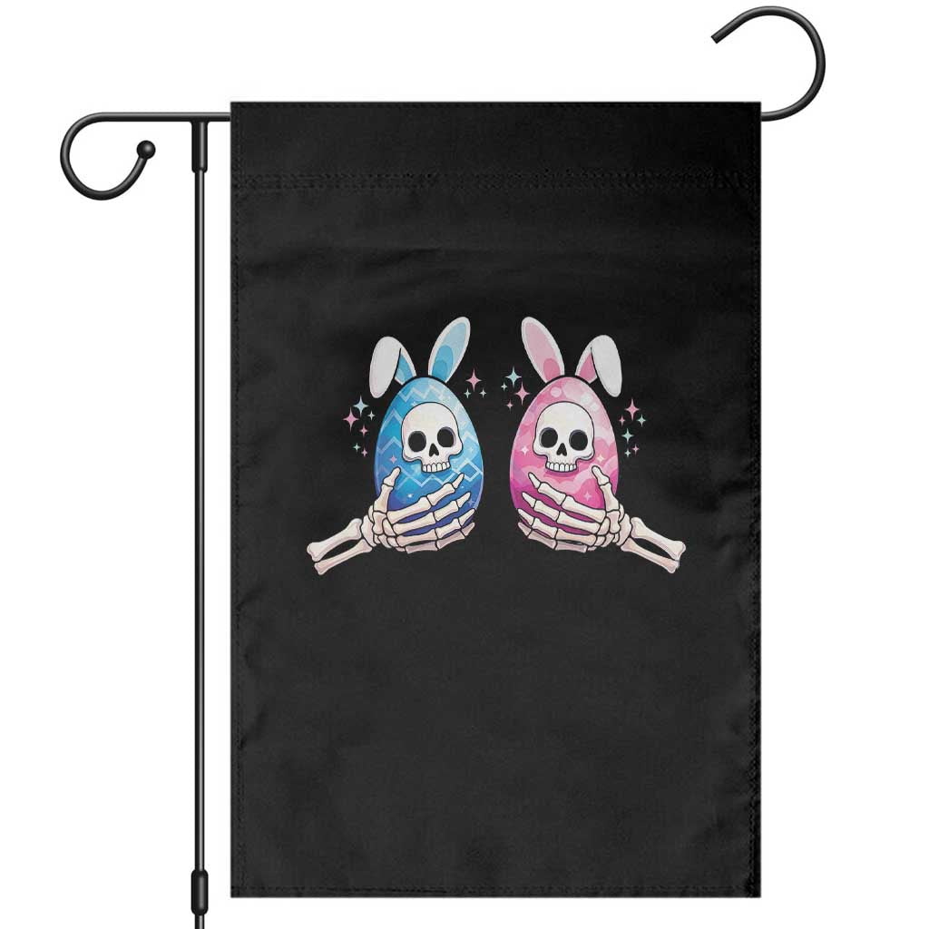 Gothic Easter Gift Garden Flag Skeleton Hands Holding Easter Eggs
