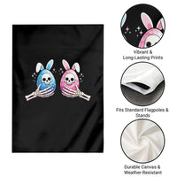 Gothic Easter Gift Garden Flag Skeleton Hands Holding Easter Eggs