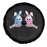 Gothic Easter Gift Spare Tire Cover Skeleton Hands Holding Easter Eggs