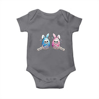 Gothic Easter Gift Baby Onesie Skeleton Hands Holding Easter Eggs