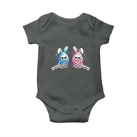 Gothic Easter Gift Baby Onesie Skeleton Hands Holding Easter Eggs