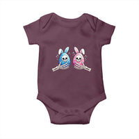 Gothic Easter Gift Baby Onesie Skeleton Hands Holding Easter Eggs
