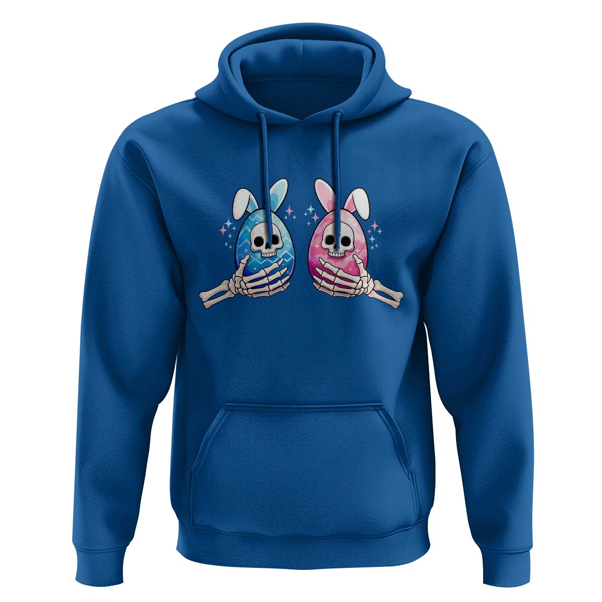 Gothic Easter Gift Hoodie Skeleton Hands Holding Easter Eggs
