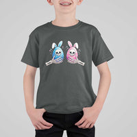 Gothic Easter Gift T Shirt For Kid Skeleton Hands Holding Easter Eggs
