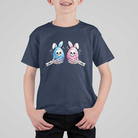Gothic Easter Gift T Shirt For Kid Skeleton Hands Holding Easter Eggs