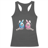 Gothic Easter Gift Racerback Tank Top Skeleton Hands Holding Easter Eggs