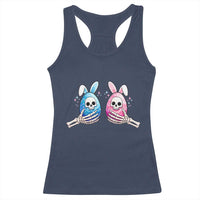 Gothic Easter Gift Racerback Tank Top Skeleton Hands Holding Easter Eggs