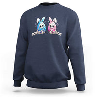 Gothic Easter Gift Sweatshirt Skeleton Hands Holding Easter Eggs