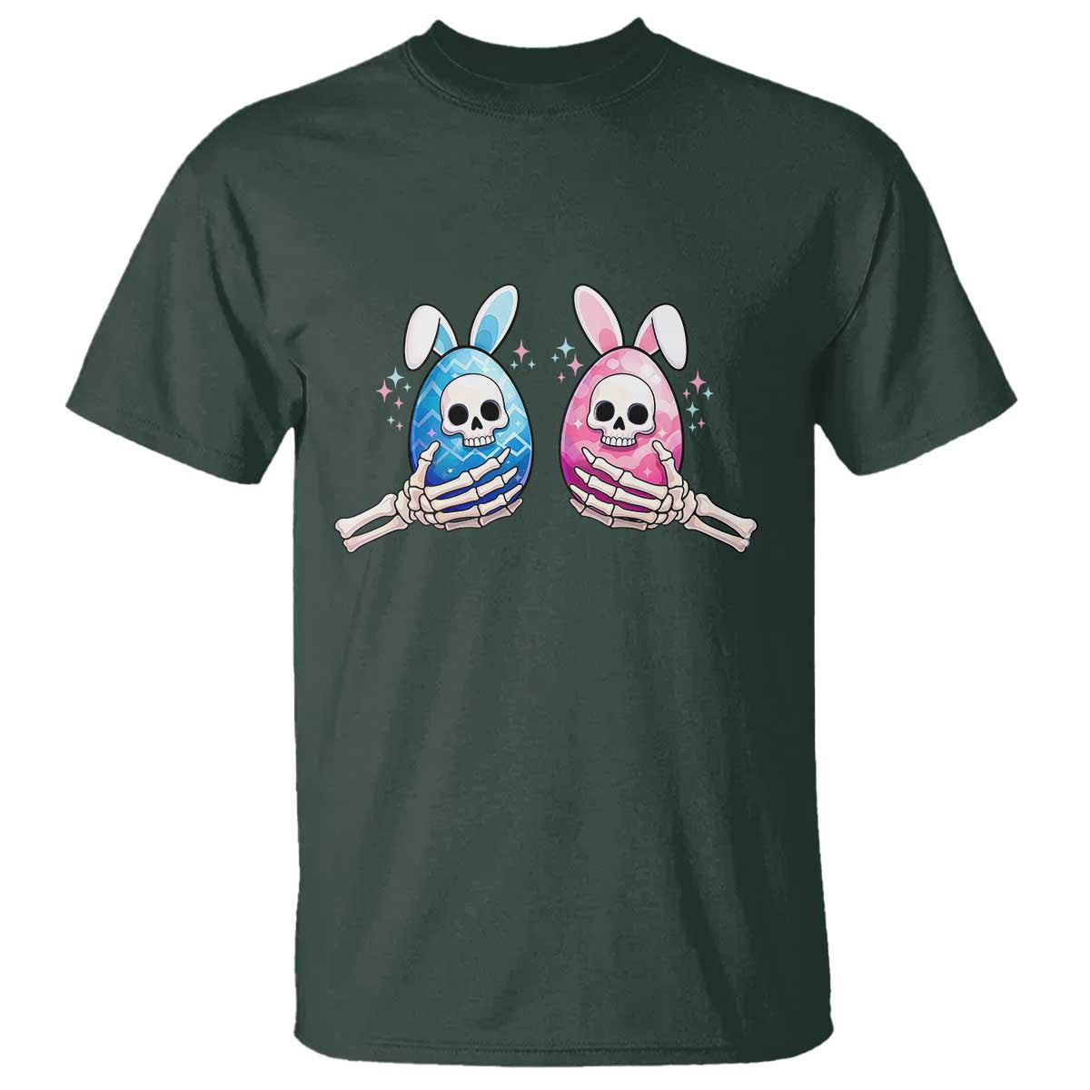 Gothic Easter Gift T Shirt Skeleton Hands Holding Easter Eggs