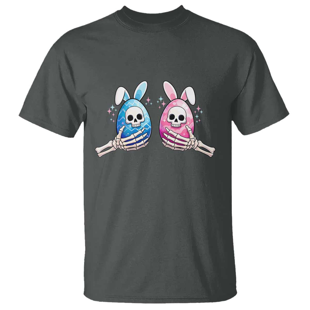 Gothic Easter Gift T Shirt Skeleton Hands Holding Easter Eggs