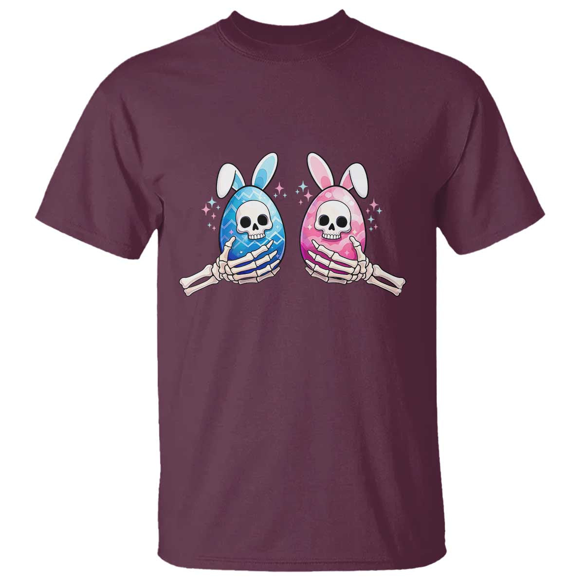 Gothic Easter Gift T Shirt Skeleton Hands Holding Easter Eggs