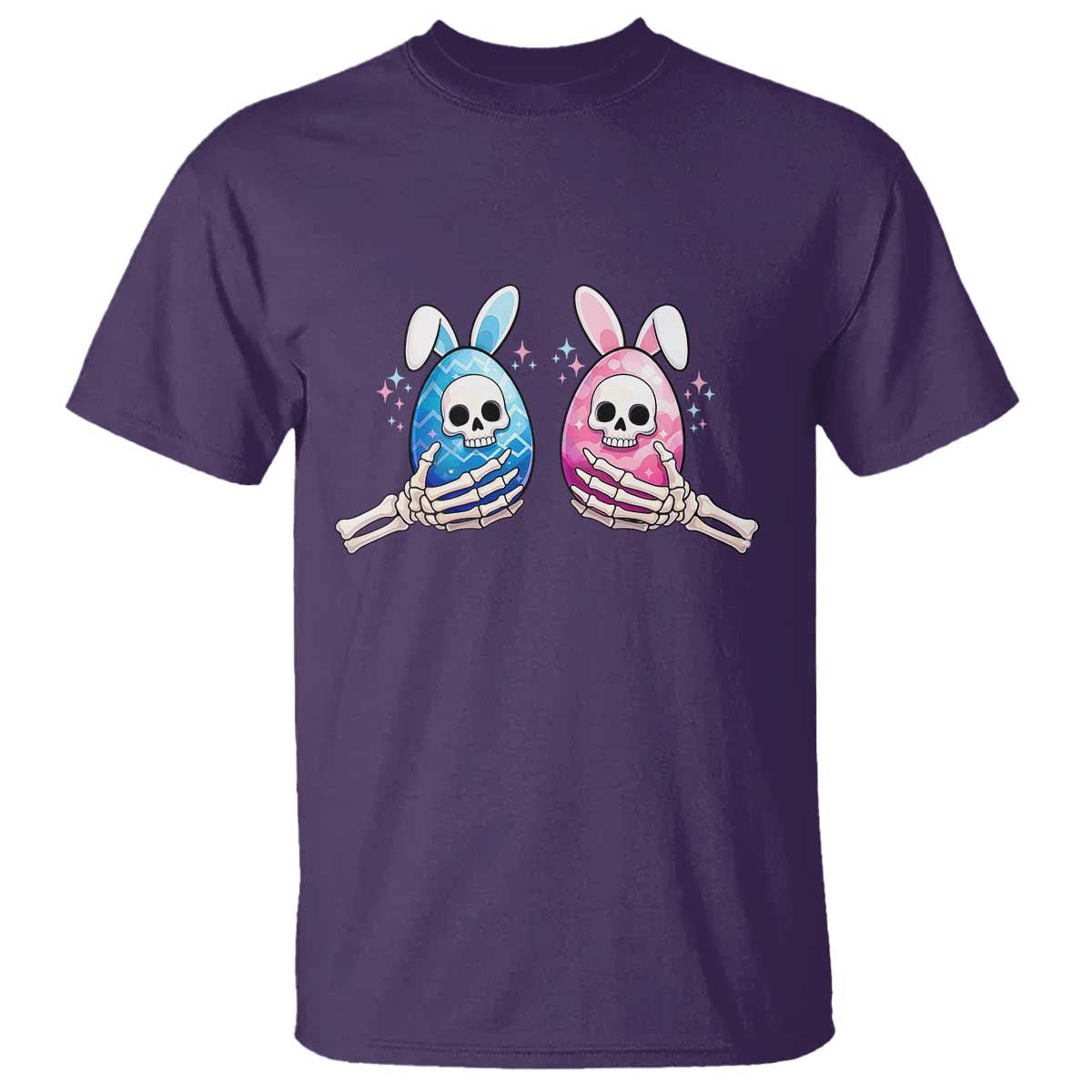 Gothic Easter Gift T Shirt Skeleton Hands Holding Easter Eggs