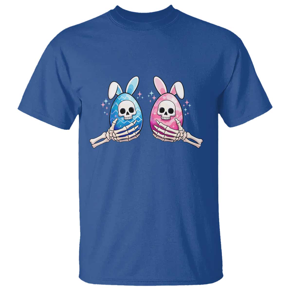 Gothic Easter Gift T Shirt Skeleton Hands Holding Easter Eggs