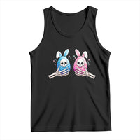Gothic Easter Gift Tank Top Skeleton Hands Holding Easter Eggs