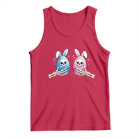 Gothic Easter Gift Tank Top Skeleton Hands Holding Easter Eggs